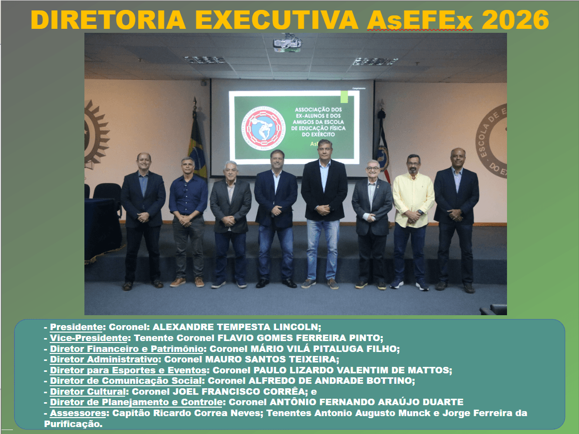 Diretoria AsEFEx 2026 - 2028